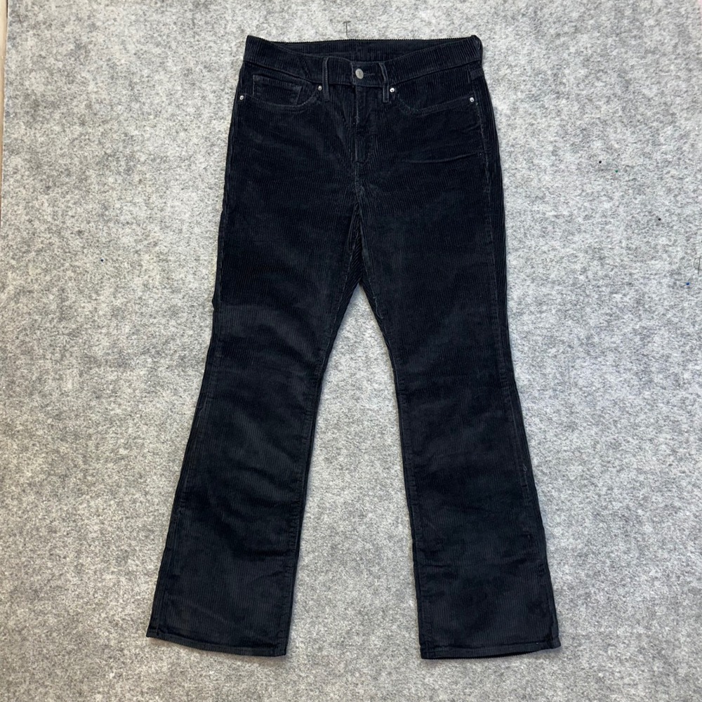 Levi's 315 Shaping Boot Cut Corduroy Pants Women Size‎ 10/30x30 Black